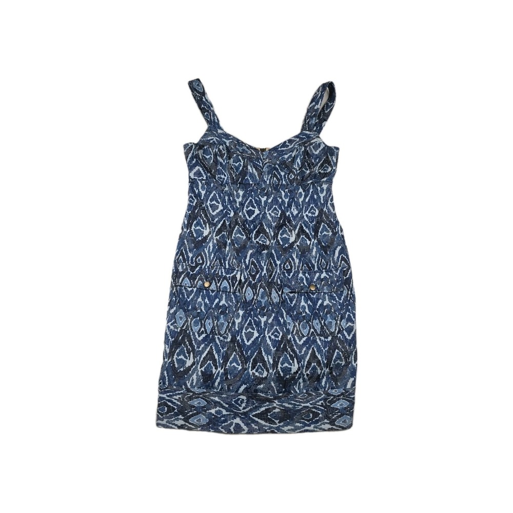 Maggy London Women's Size 6 Multicolor Patterned Back Zip Dress
